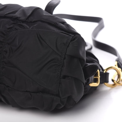 Prada Tessuto Nylon Gaufre Shopping Satchel Black 7 of 8