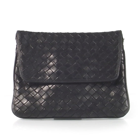 Vintage Woven Clutch Bag Nero