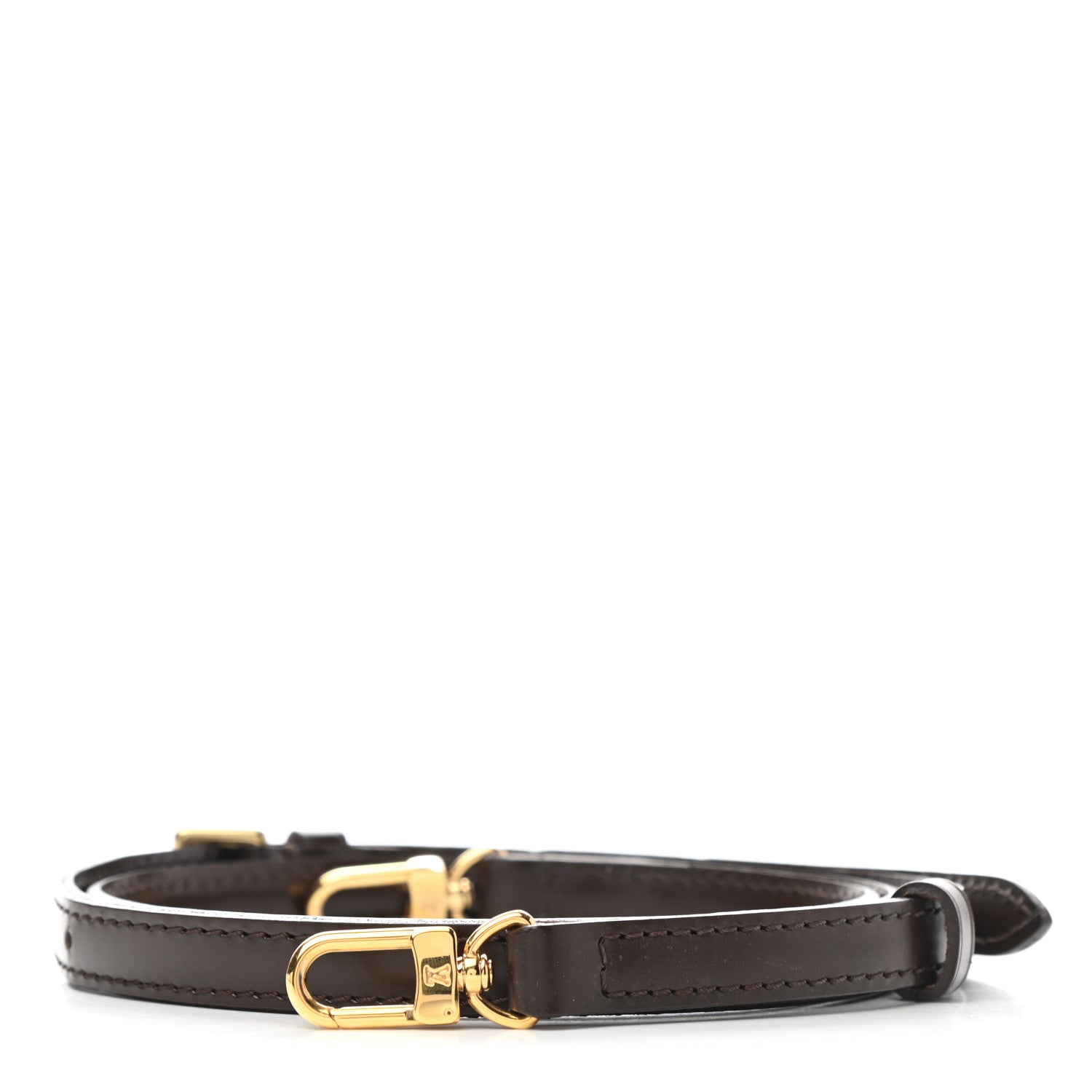 Louis Vuitton Calfskin 16mm Adjustable Shoulder Strap Brown 1 of 7