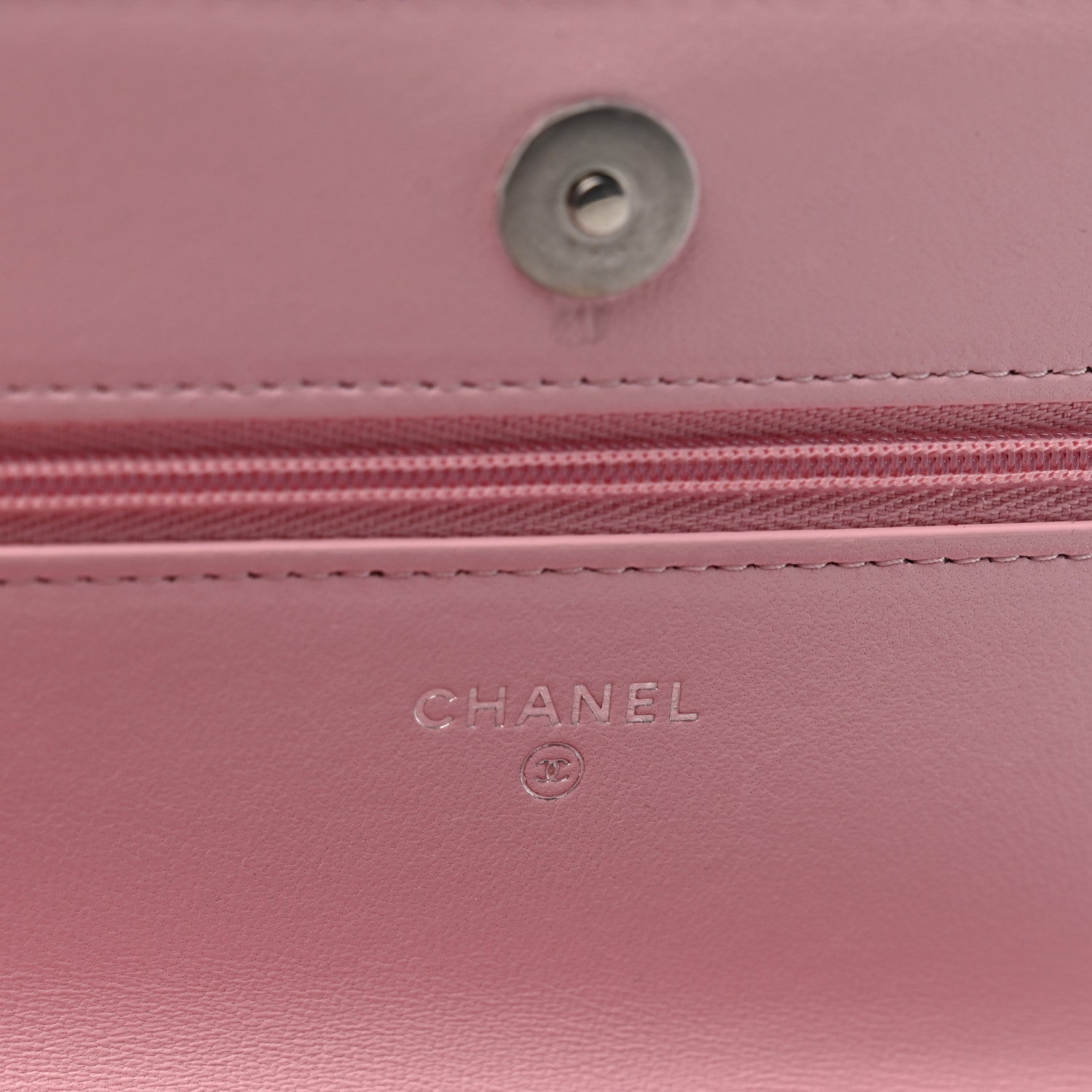 Chanel Metallic Tweed Quilted Wallet On Chain WOC White Multicolor 6 of 12