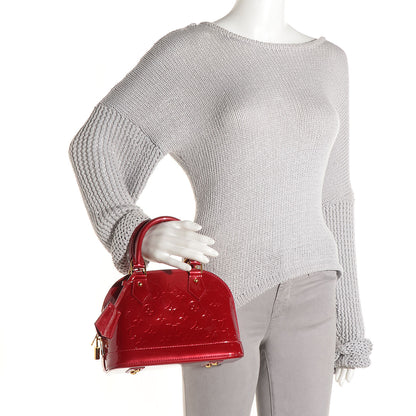 Louis Vuitton Vernis Alma BB Pomme D'Amour 2 of 7