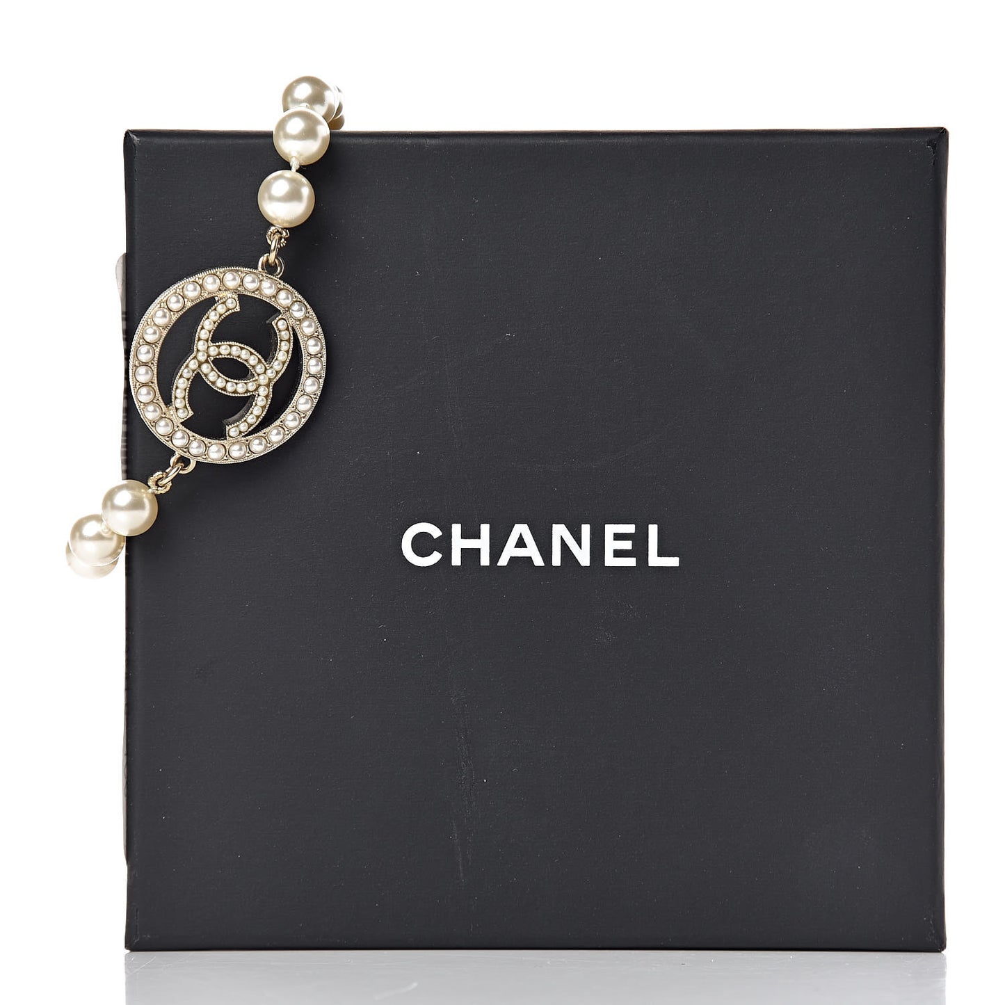 Pearl CC Bracelet Gold