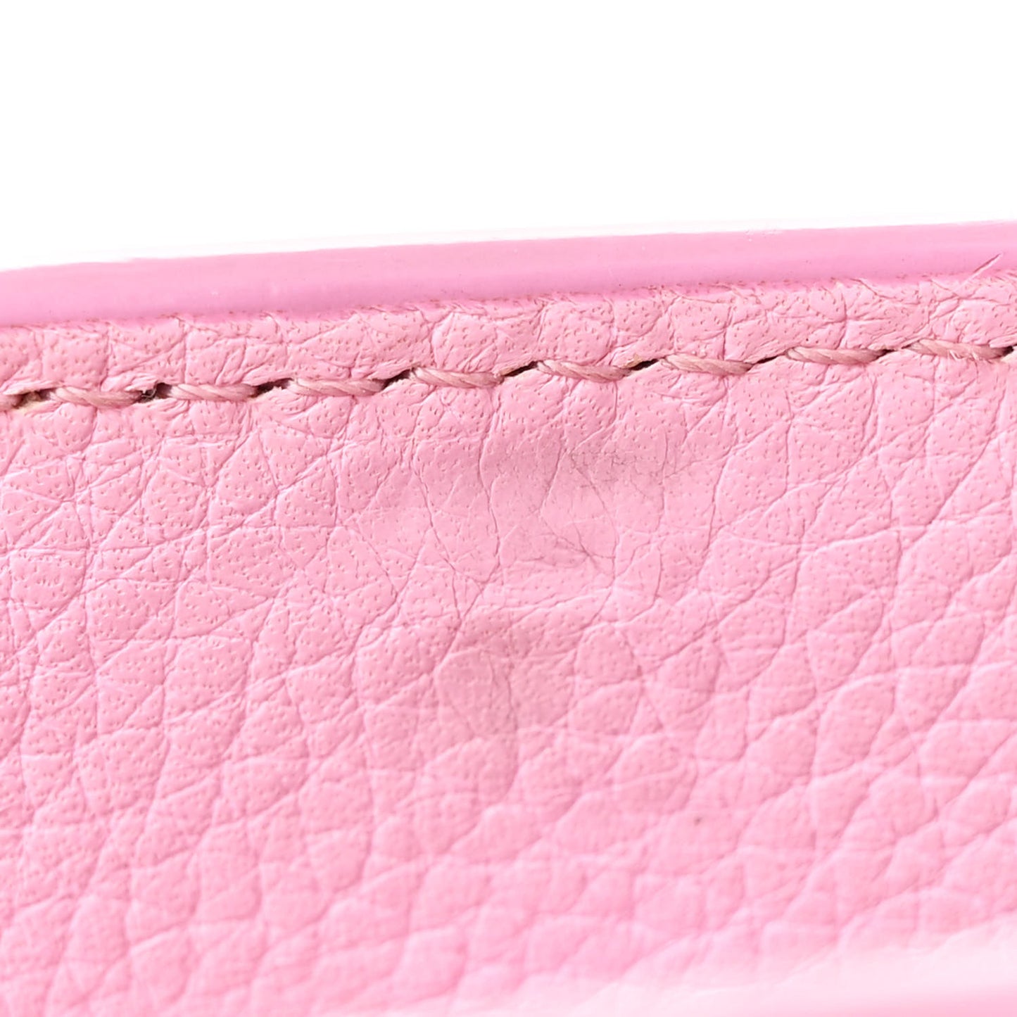 Grained Calfskin Mini Horizon Satchel Bright Pink