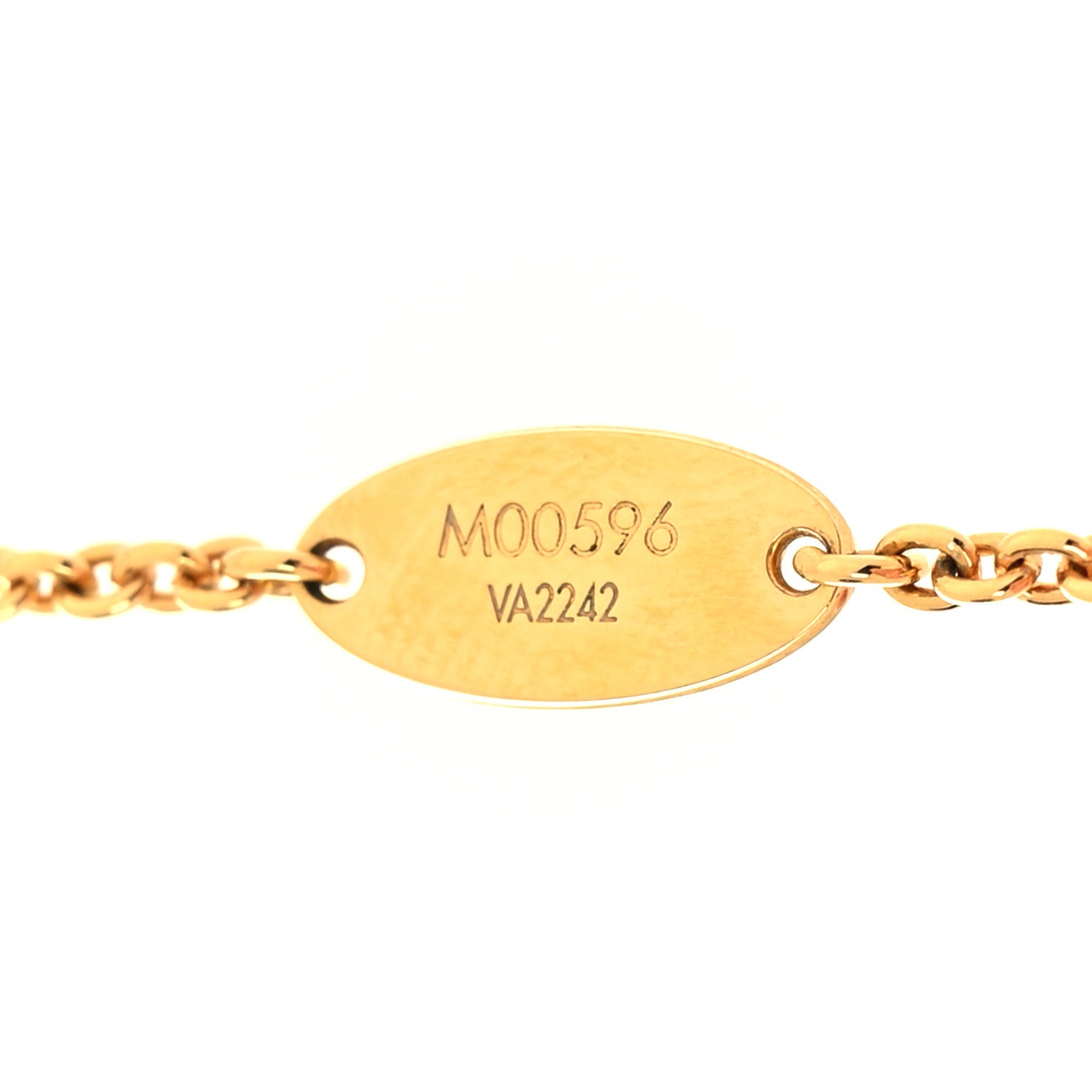 Louis Vuitton Metal Crystal LV Iconic Necklace Gold 6 of 6