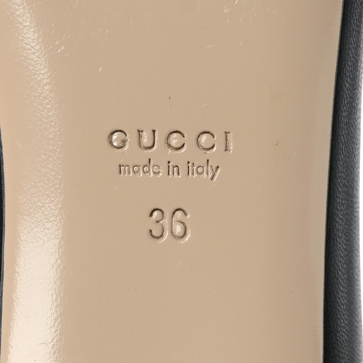 Gucci Calfskin Web Ballerina Flat 36 Black 8 of 10