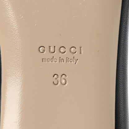 Gucci Calfskin Web Ballerina Flat 36 Black 8 of 10
