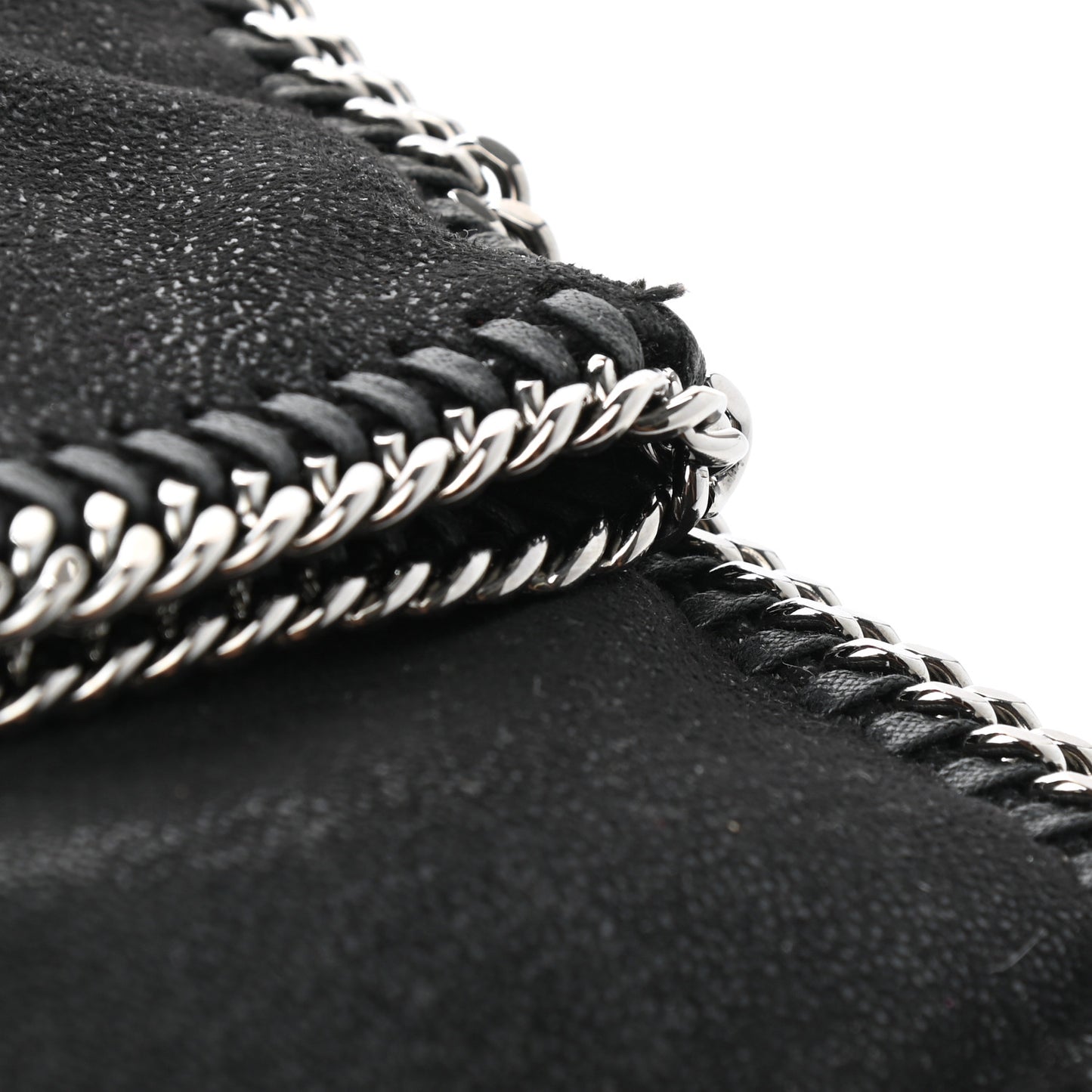 Shaggy Deer Falabella Fold Over Clutch Black