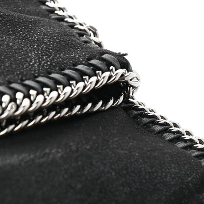 Stella McCartney Shaggy Deer Falabella Fold Over Clutch Black 9 of 9