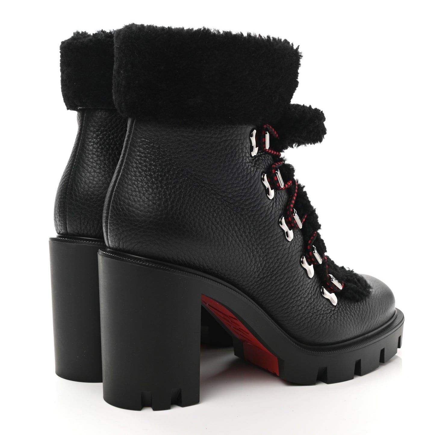 Calfskin Shearling Edelvizir 70 Desert Boots 37 Black