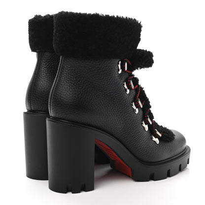 Christian Louboutin Calfskin Shearling Edelvizir 70 Desert Boots 37 Black 4 of 8