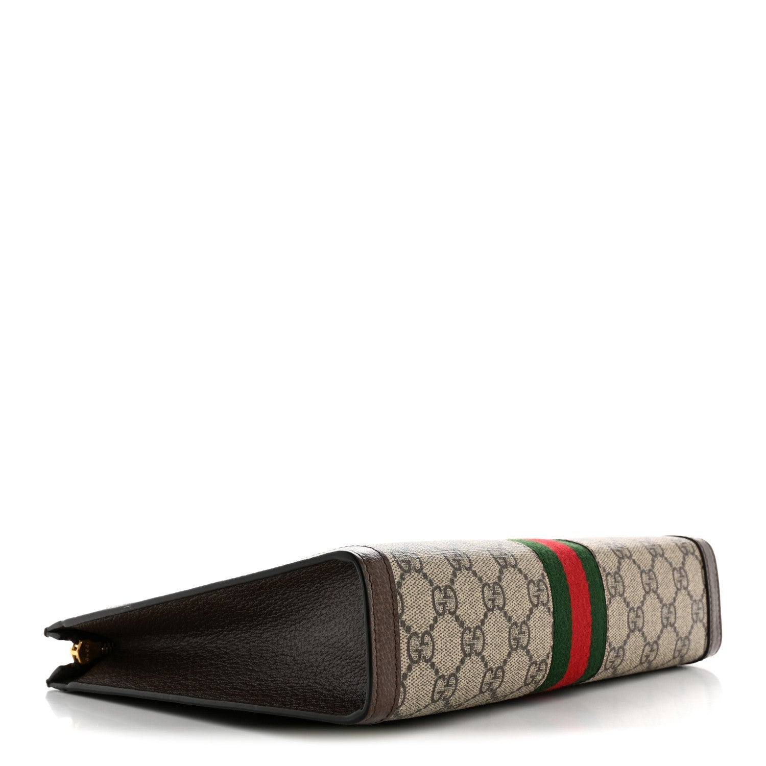 Gucci GG Supreme Monogram Web Ophidia Pouch Brown 4 of 10