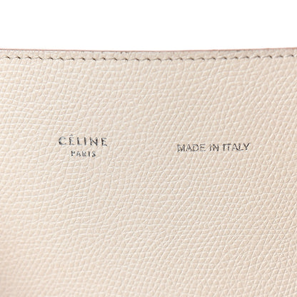 Celine Grained Calfskin Medium Horizontal Cabas Phantom White 13 of 13