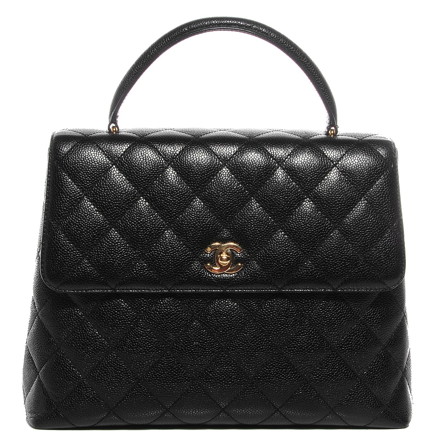 Chanel Caviar Kelly Jumbo Flap Bag Black 1 of 10