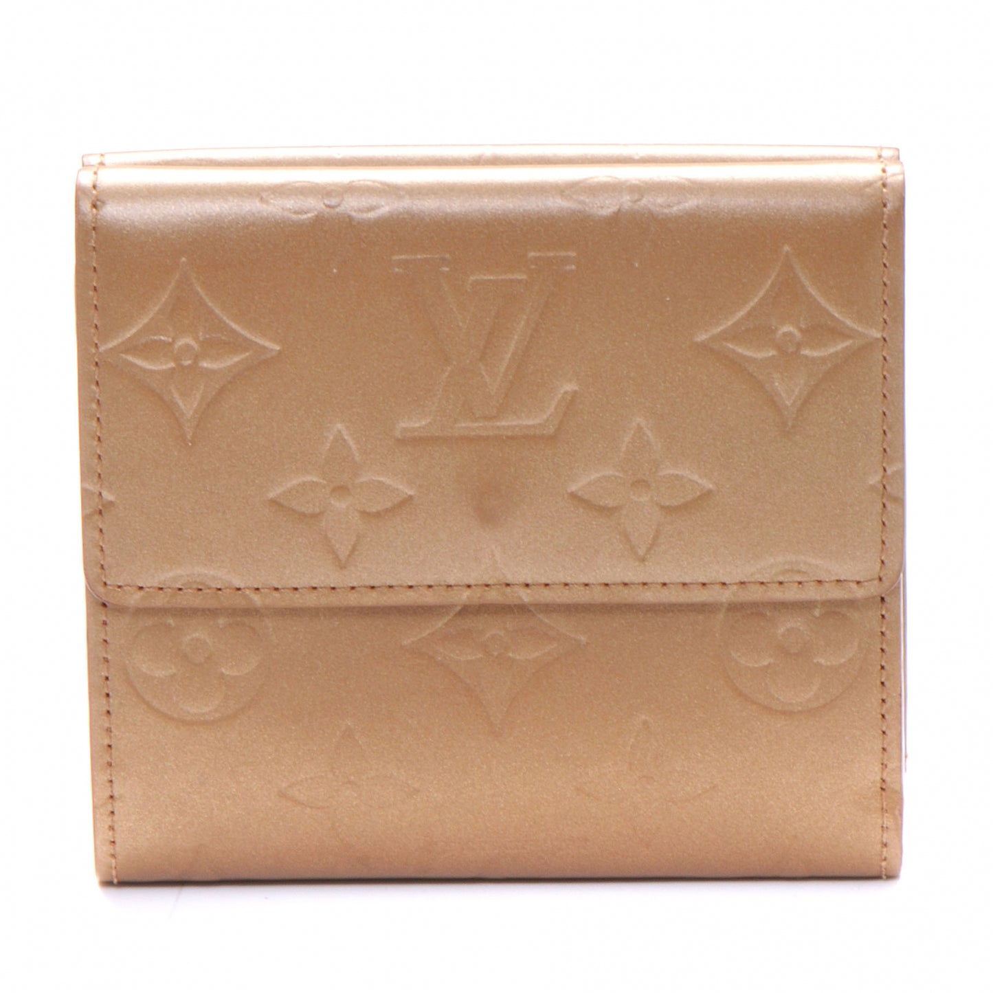 Mat Monogram Elise Wallet Ambre