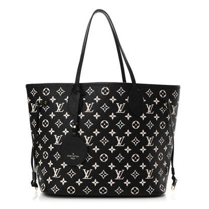 Louis Vuitton Empreinte Spring In The City Neverfull MM Black White Pink 1 of 11
