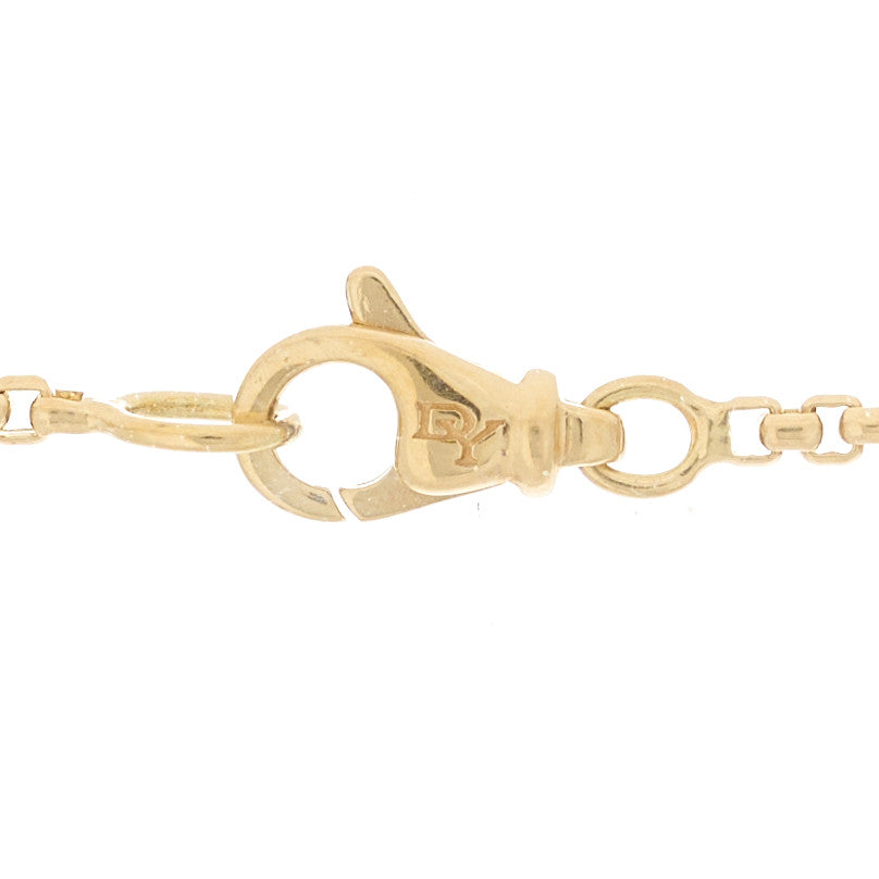 David Yurman 18K Yellow Gold Diamond Angelika Cross Pendant Necklace 4 of 5