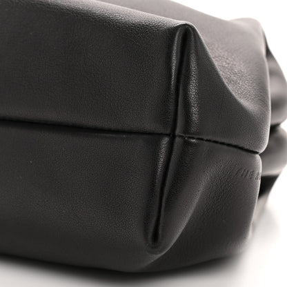 The Row Polished Saddle Calfskin Mira Clutch Black 9 of 10