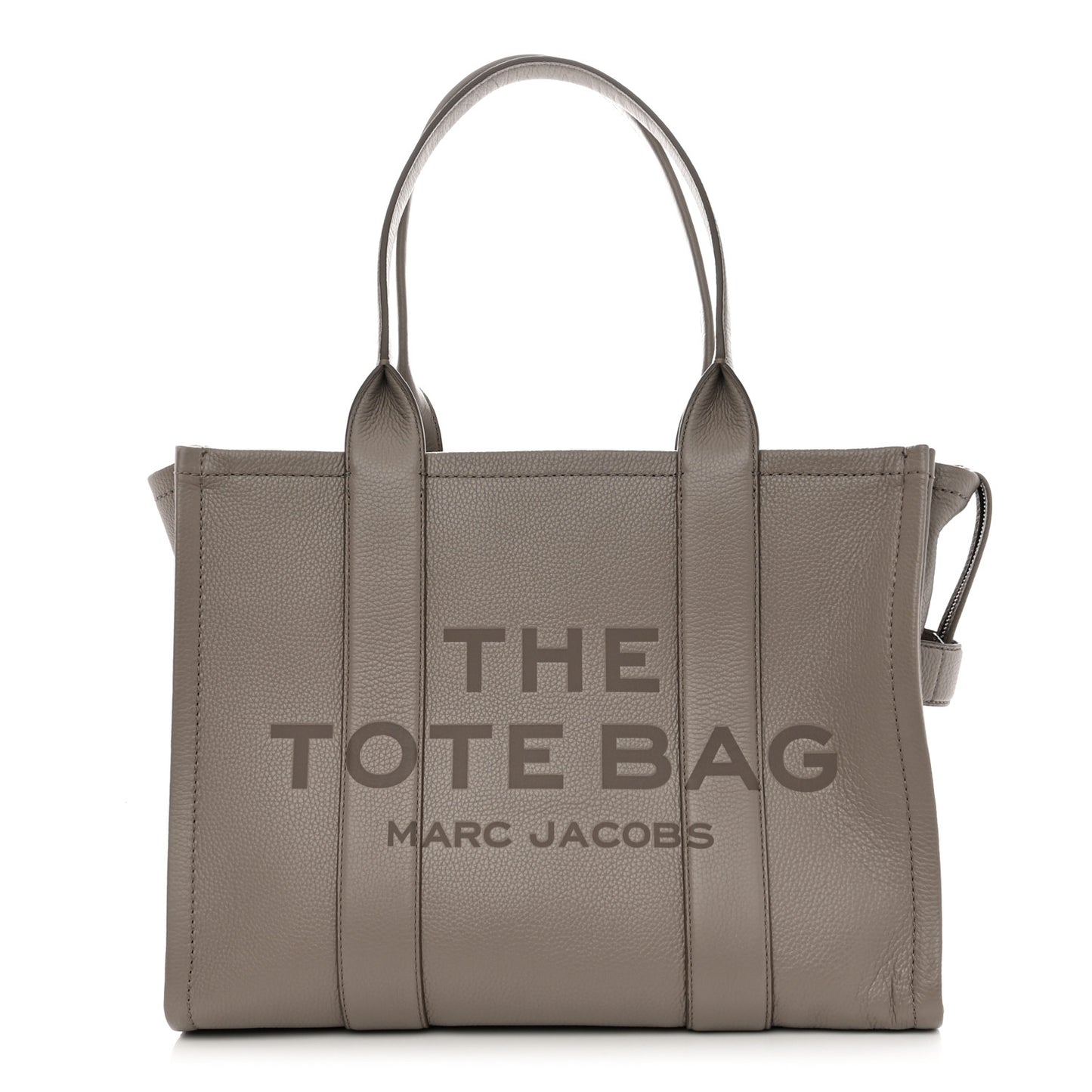 Grained Calfskin Large The Tote Bag Taupe