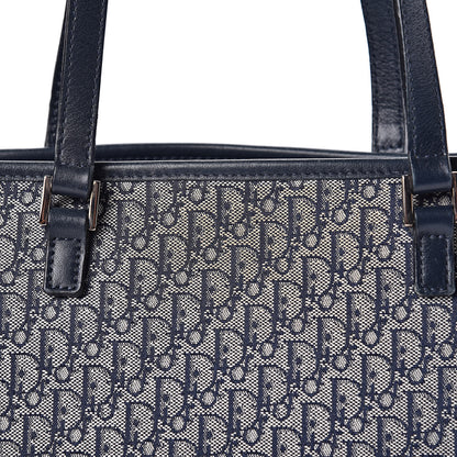 Christian Dior Monogram Tote Navy 10 of 16