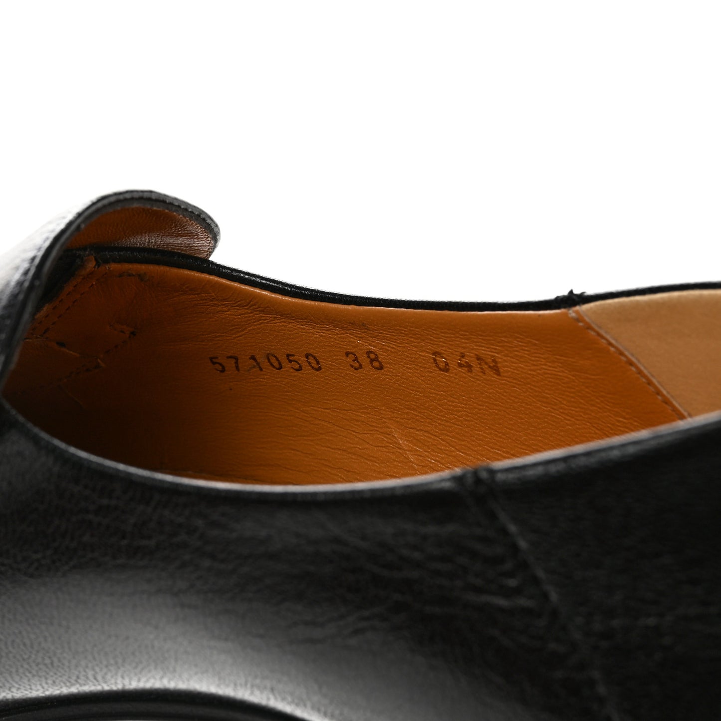 Goatskin Womens Horsebit Mid-Heel Loafers 38 Black