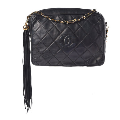 Chanel Lambskin Quilted CC Camera Case Navy 1 of 14