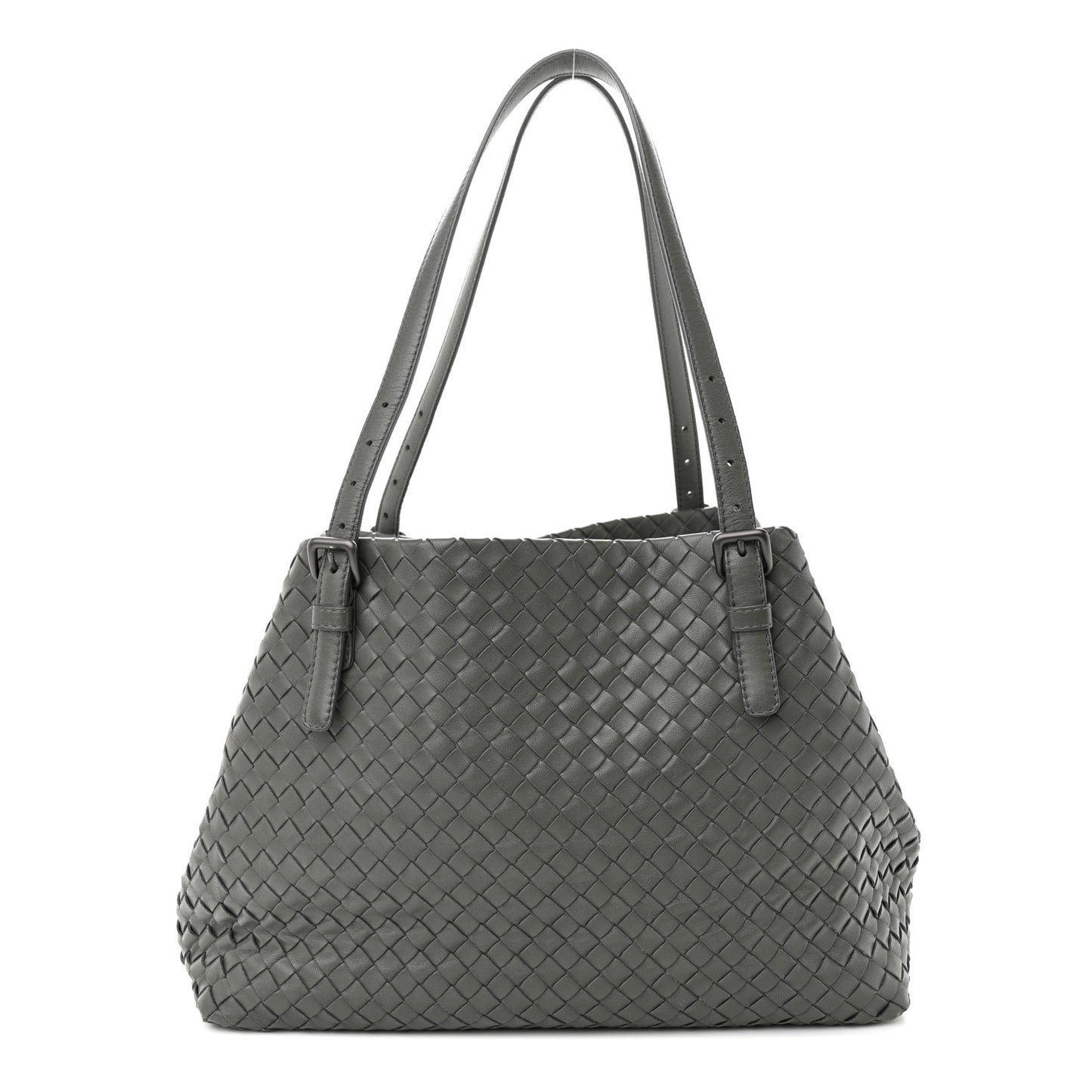 Nappa Intrecciato Medium Seamless Tote Grey