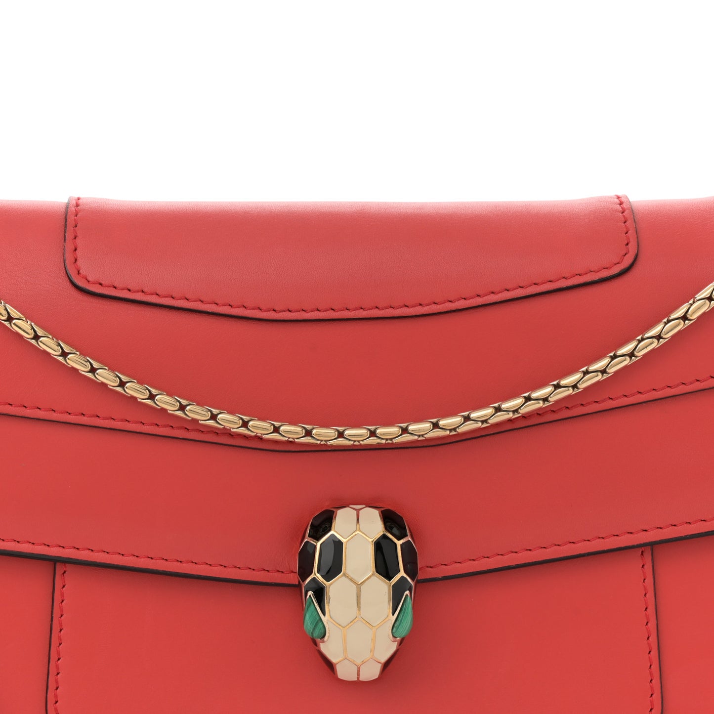 Calfskin Serpenti Forever Shoulder Bag Red
