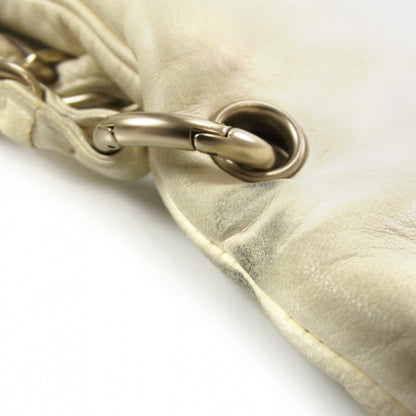 Chanel Lambskin Coco Ball Fold Over Bag Ivory 8 of 12