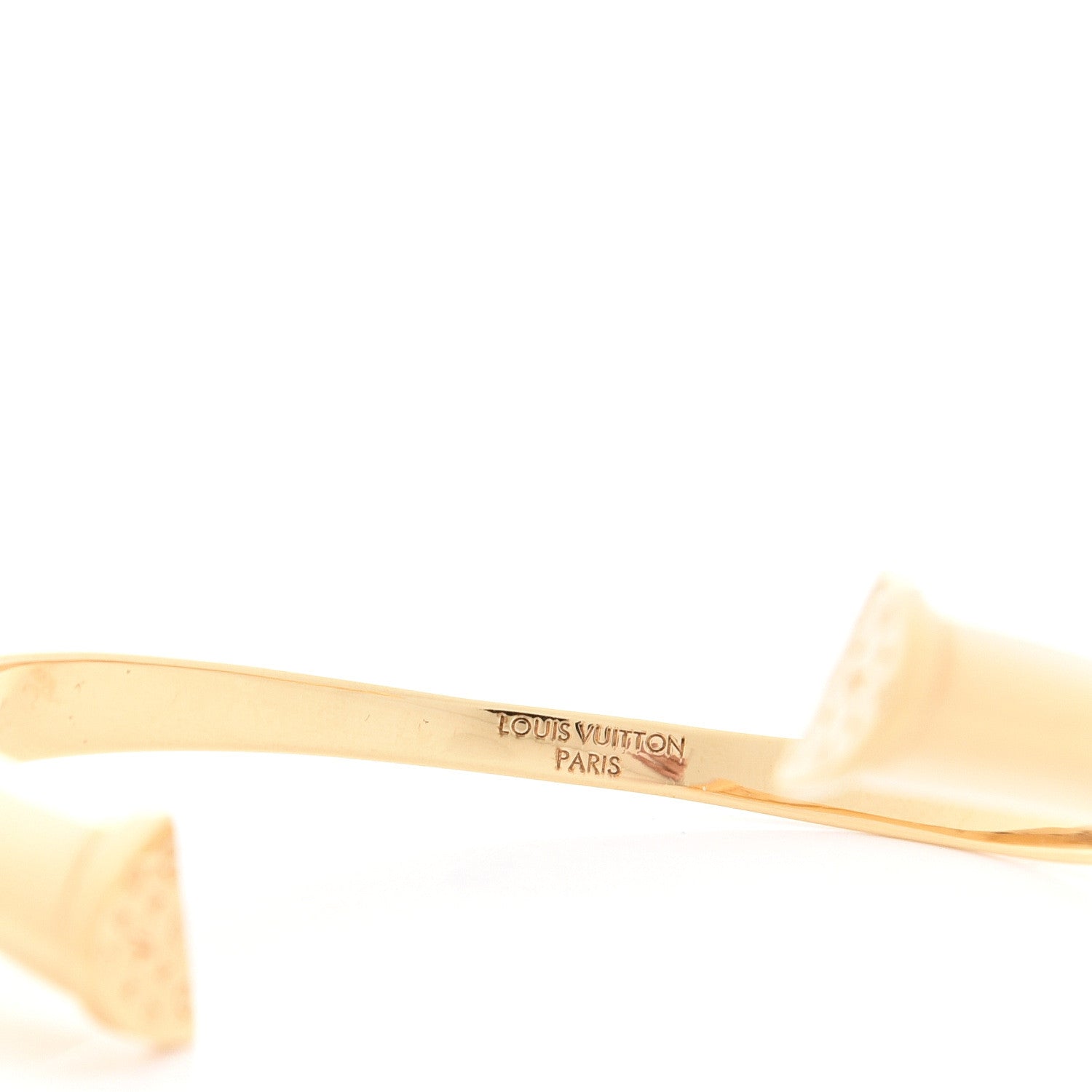 Louis Vuitton Monogram Rigid LVness Bracelet Gold 4 of 7