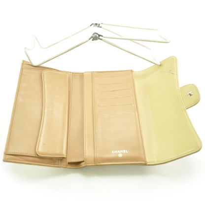 Chanel Lambskin Quilted Large Flap Wallet Beige 6 of 11