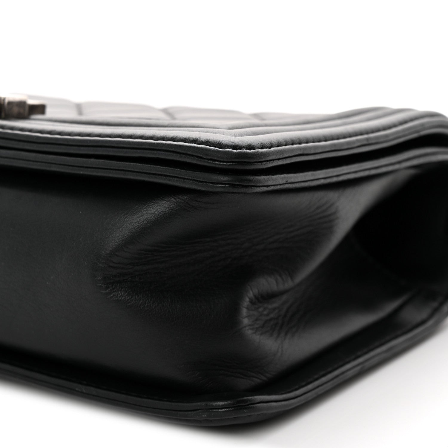 Chanel Calfskin Quilted Medium Boy Flap Black 11 of 12