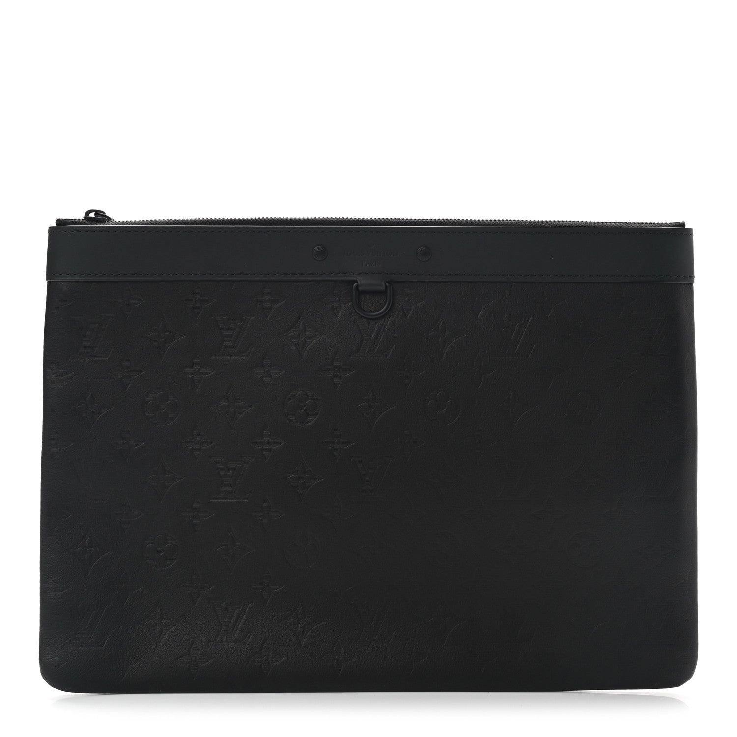 Louis Vuitton Calfskin Monogram Shadow Discovery Pochette Black 1 of 7