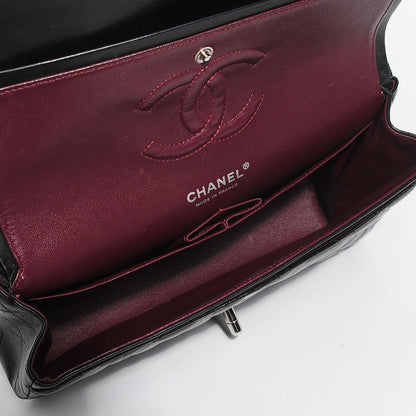 Chanel Lambskin Quilted Medium Double Flap Black 5 of 9