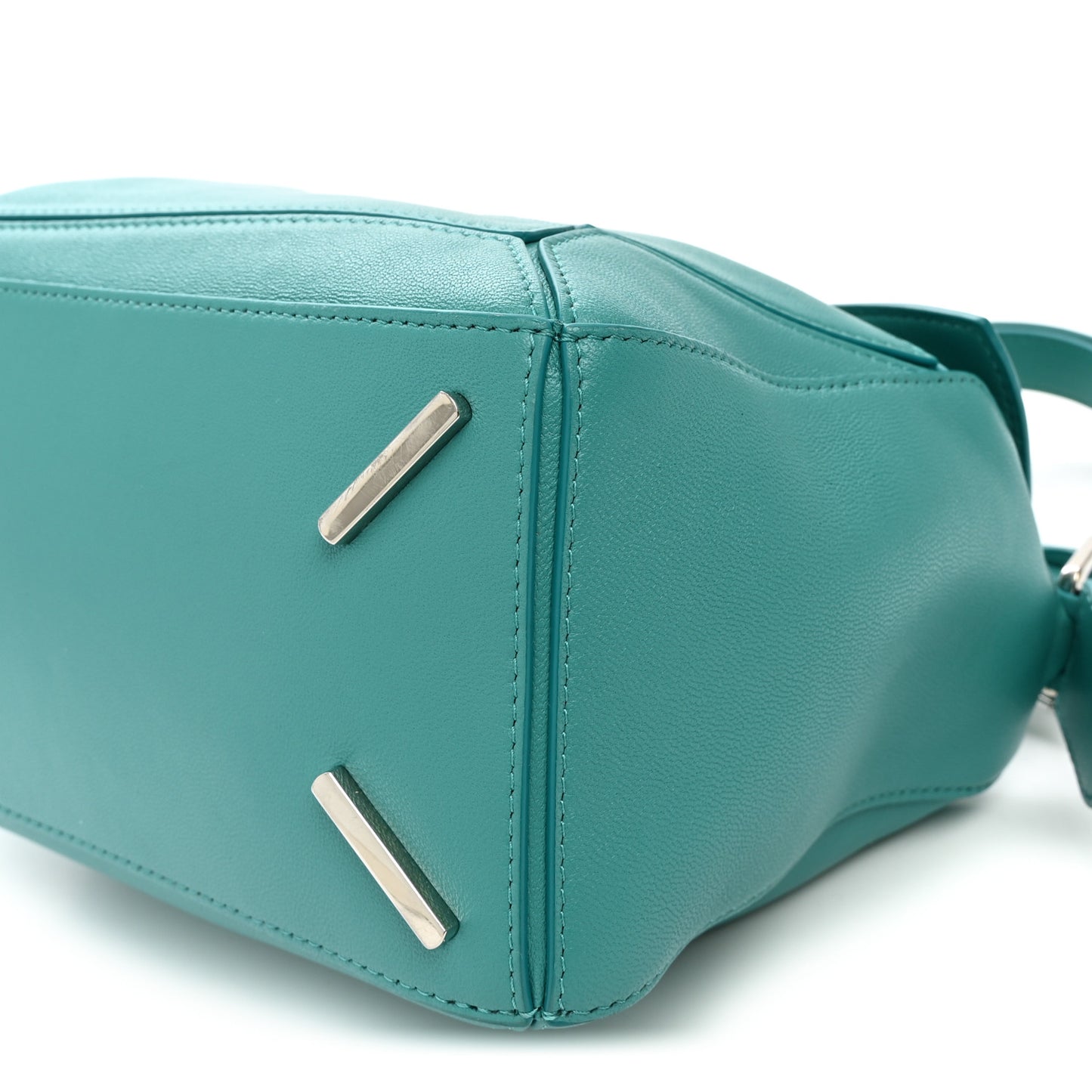 Nappa Lambskin Small Featherlight Puzzle Bag Aquamarine