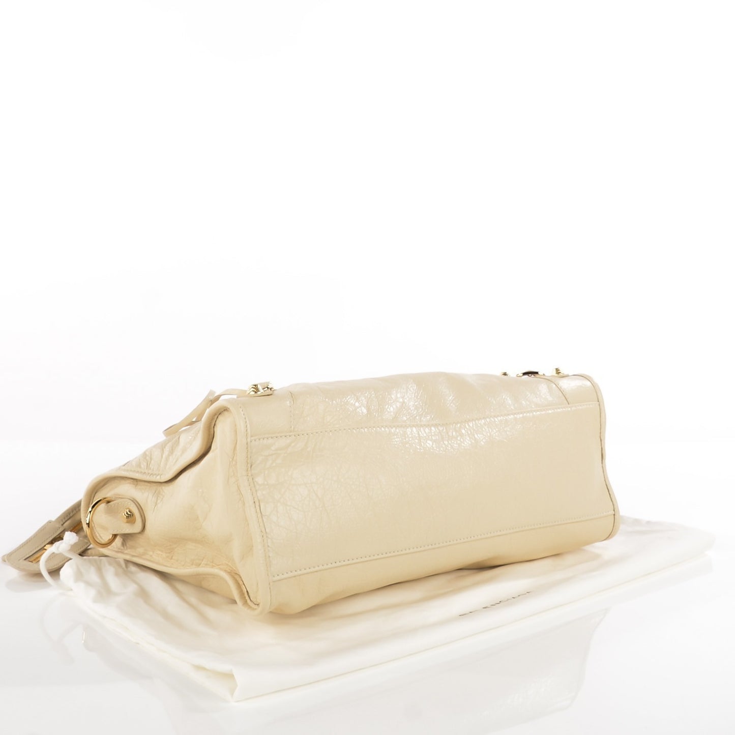 Agneau Giant 12 Gold Hardware City Blanc Creme Light Craie