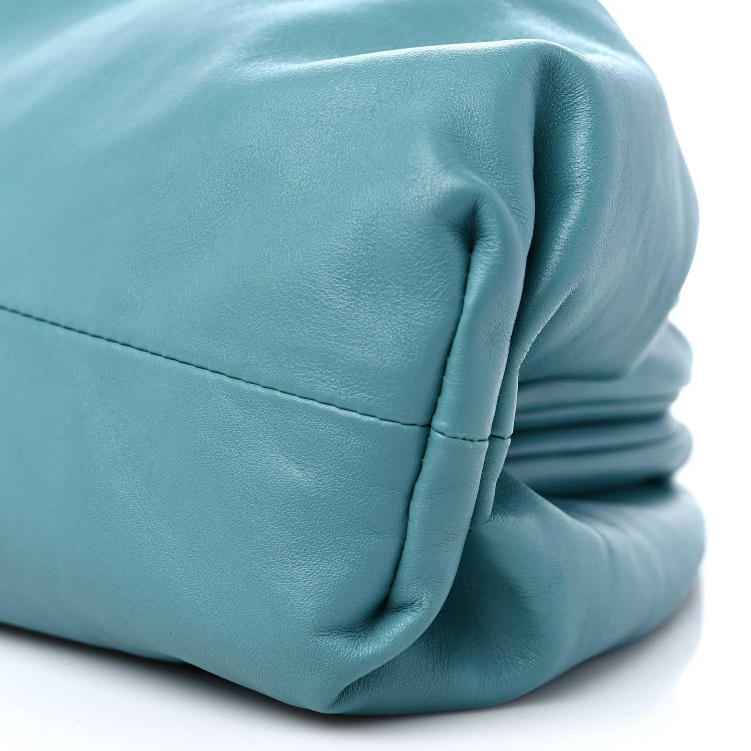Bottega Veneta Smooth Butter Calf The Pouch Oversized Clutch Linoleum 8 of 11
