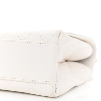 Chanel Lambskin Quilted La Parisienne Top Handle Flap White 10 of 10