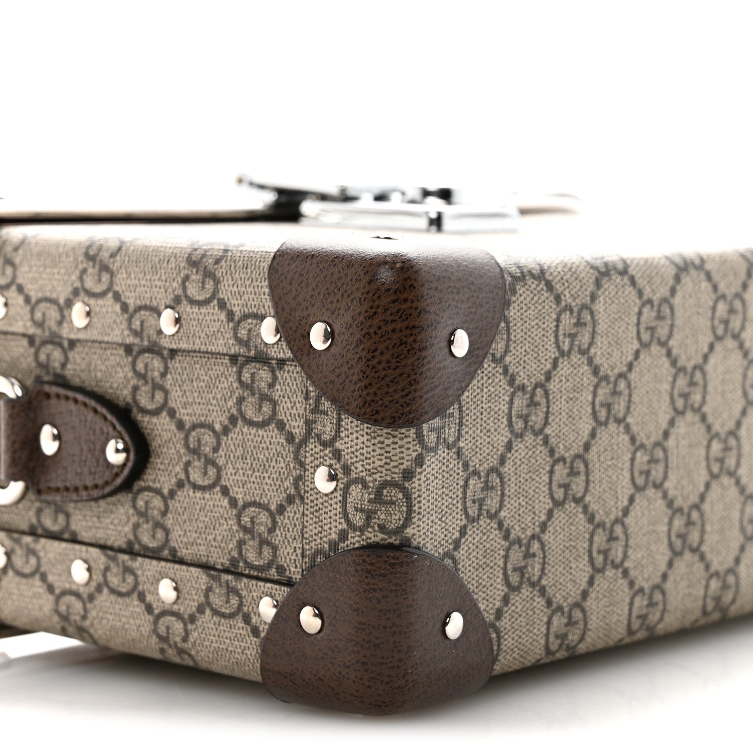 Gucci GG Supreme Monogram Globe-Trotter Beauty Case Brown 9 of 14