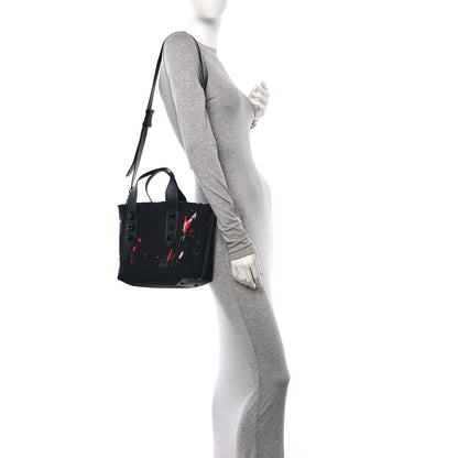 Christian Louboutin Canvas Small Frangibus Tote Black 2 of 9