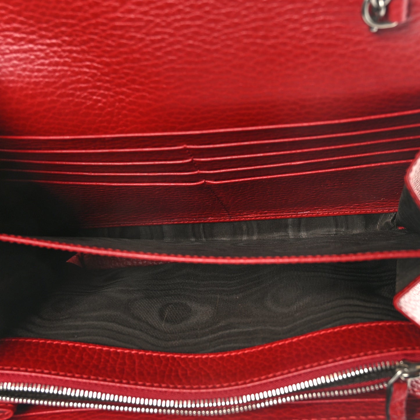 Calfskin Mini Dionysus Chain Wallet Hibiscus Red