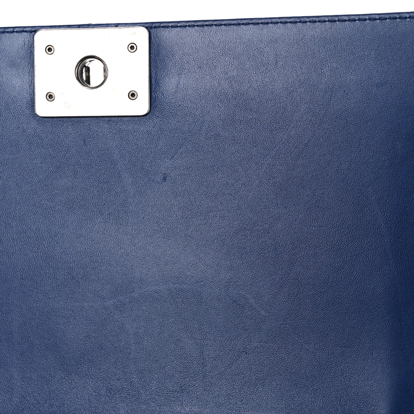 Calfskin Quilted New Medium Boy Flap Blue