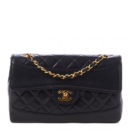 Chanel Lambskin Quilted Medium Single Flap Black 1 of 9