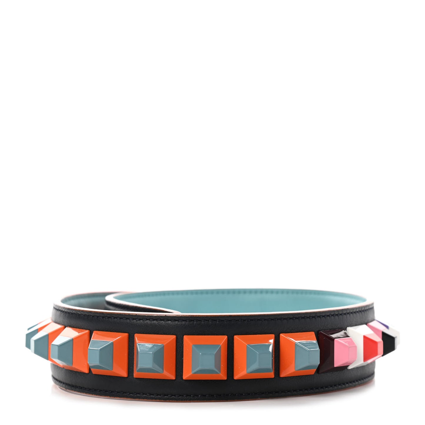 Calfskin Studded Strap You Navy Multicolor