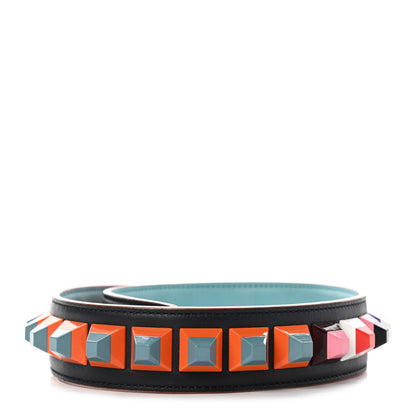 Fendi Calfskin Studded Strap You Navy Multicolor 2 of 5