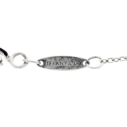 Tiffany Sterling Silver Diamond .09ctw Elsa Peretti Diamonds by the Yard Three Station Necklace 5 of 6