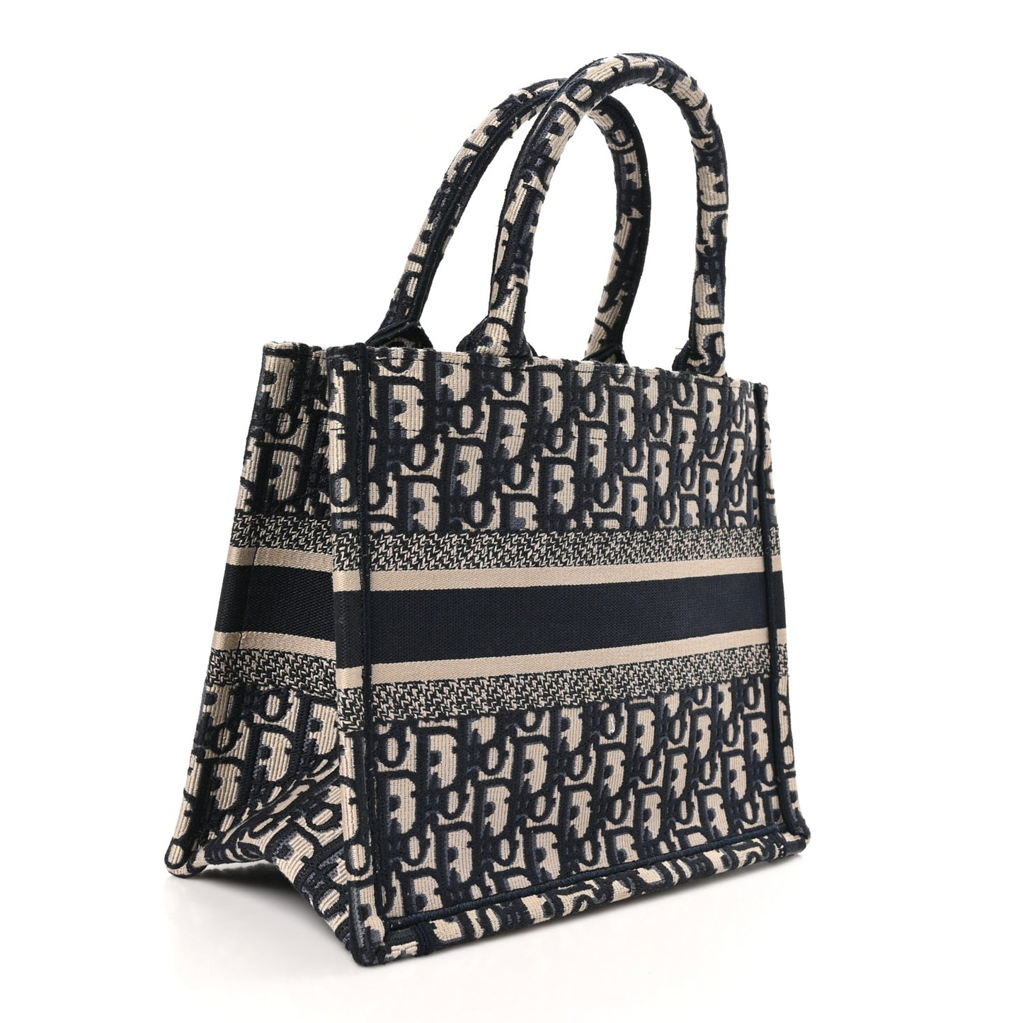 Oblique Small Book Tote Blue Multicolor