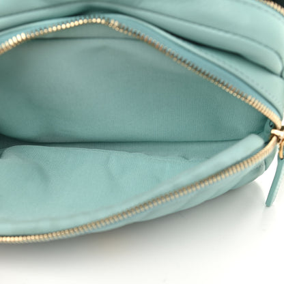 Chanel Calfskin Quilted Day Trips Camera Case Turquoise 6 of 11