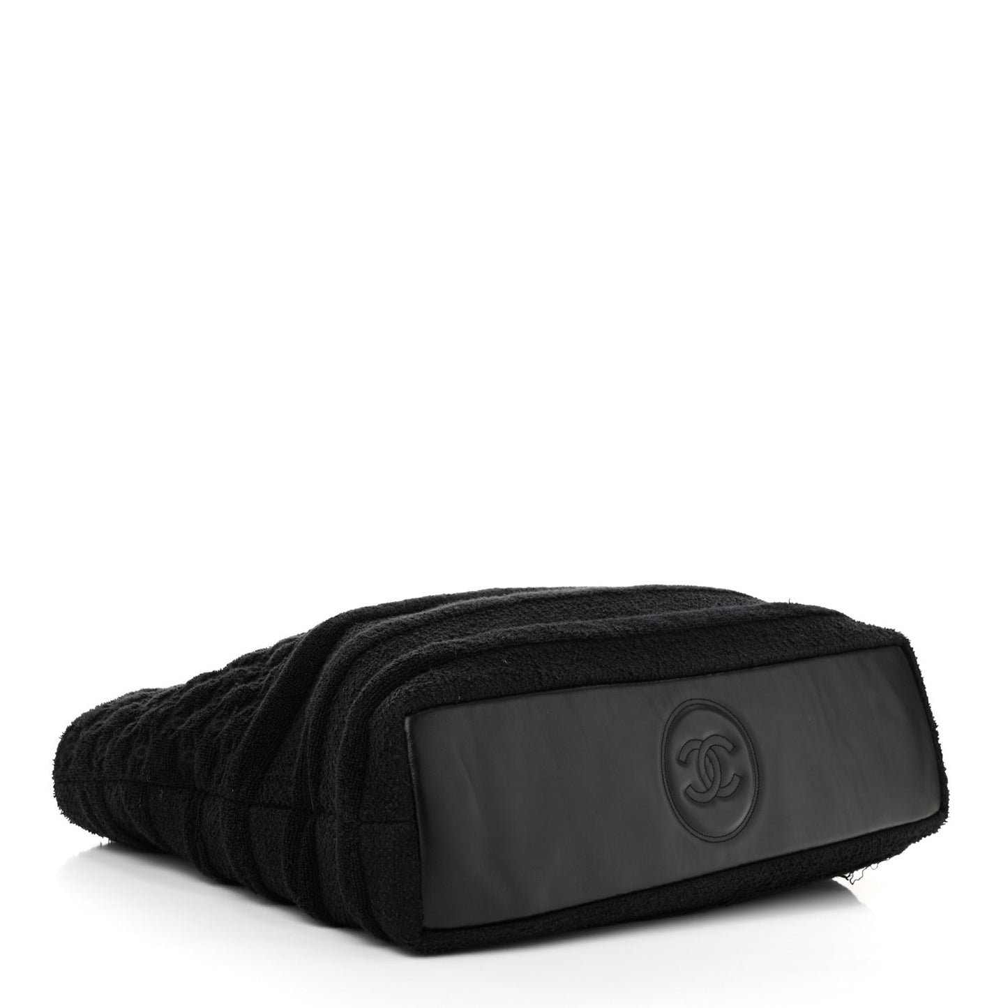Terry Cotton Flag CC Beach Tote Towel Set Black