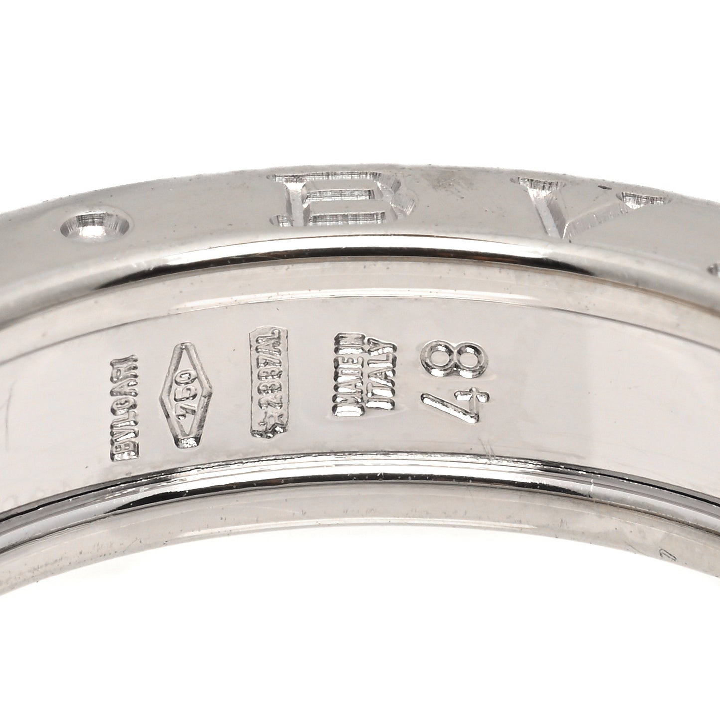 18K White Gold B.Zero1 One-Band Ring 48 4.5