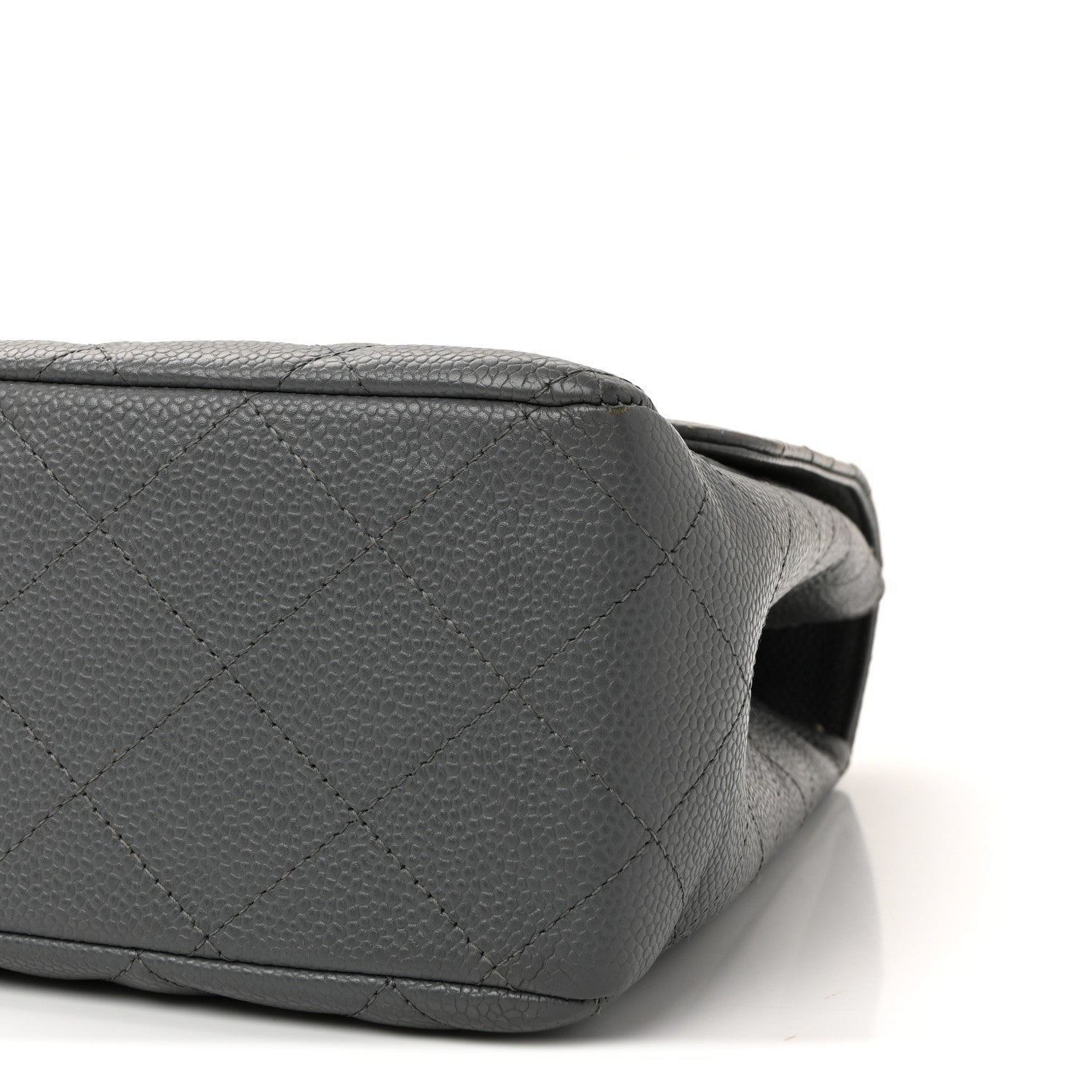 Chanel Caviar Quilted Jumbo Single Flap Grey 10 of 10